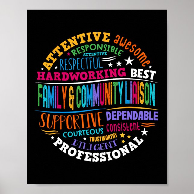 Family And Community Liaison Back To School Squad  Poster (Front)