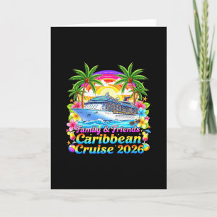Family And Friends Caribbean Cruise 2026 Tee Beach Card