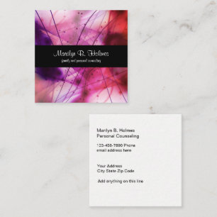 Family And Personal Counsellor Square Business Card