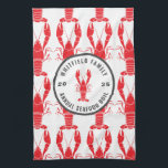 Family Any Occasion Lobster Boil Celebration Tea Towel<br><div class="desc">It's here again. The annual summer party event you plan for the whole family to hang, eat and drink. Commemorate this year with a matching family design to make the photo look perfect and keep the memory alive for years. Add your family details by clicking the "Personalise" button above. TIP:...</div>