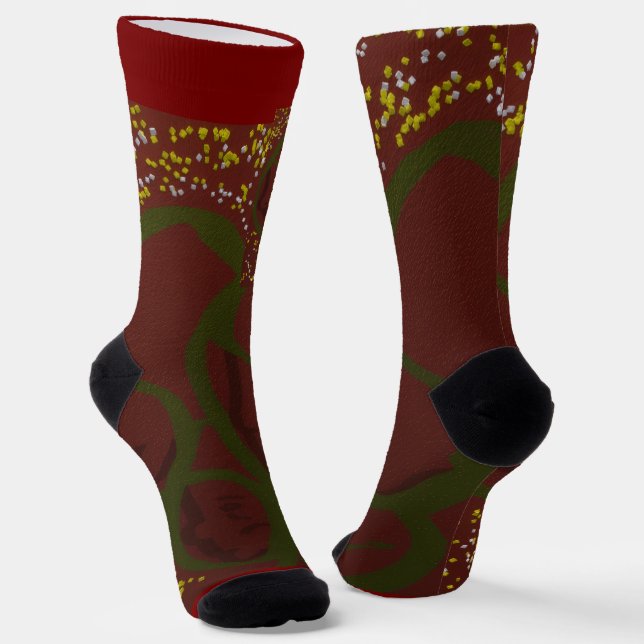Family Art Mismatched Crew Socks (Angled)