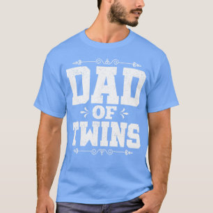 Family Baby Dad Fathers Day Twin Parents T-Shirt