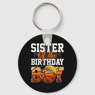 Family Baller B-day Party Sister Basketball Birthd Key Ring