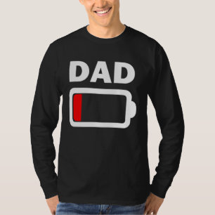 Family Battery Low Battery Dad T-Shirt