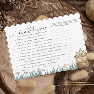 Family Battle Rustic Baby Reel Fun Fishing Shower