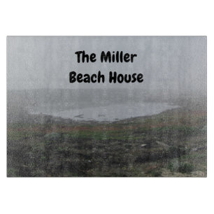Family Beach House Foggy Morning Beach Dunes Fog Cutting Board
