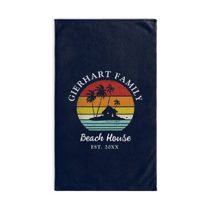 Family Beach House Seaside Matching Decor Hand Towel