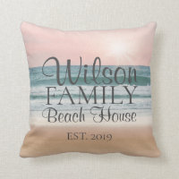 Family Beach House Summer Sunset 