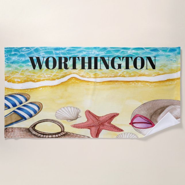 Family Beach Towel (Front)