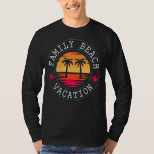 Family Beach Vacation  Hello Summer Matching Vinta T-Shirt