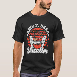 Family Beach Vacation Tropical Sunset Palm Trees A T-Shirt