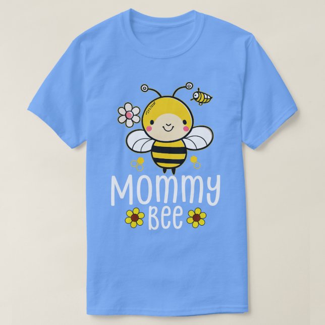 Family Bee s Mama Mummy Birthday First Bee Day Out T-Shirt (Design Front)