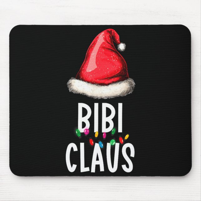 Family Bibi Claus Christmas Santa's Pajama Matchin Mouse Pad (Front)