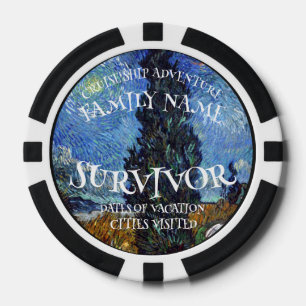 Family Birthday 2024 Party Tshirt Reunion Retired Poker Chips