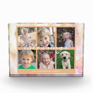 Family Blessings 6 Photo Collage Photo Block