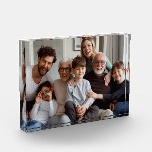 Family Bonding Moment Acrylic Photo Block