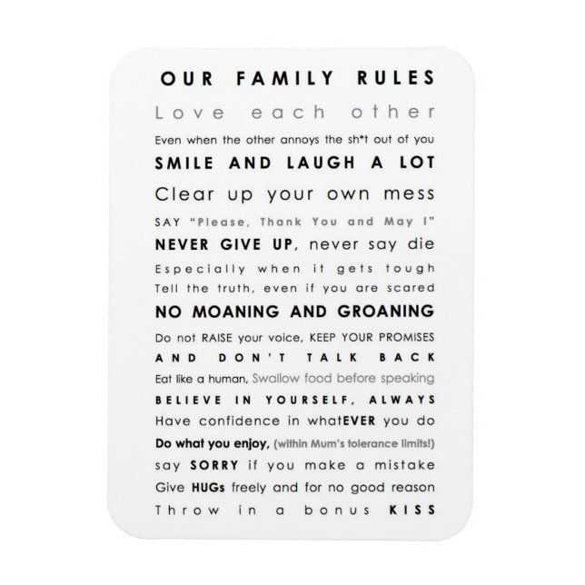 Family Boundaries Magnet (Vertical)