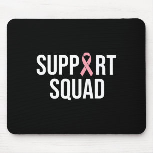 Family Breast Cancer Awareness Pink Ribbon Support Mouse Pad
