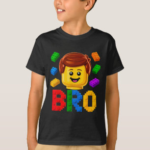 Family brother master builder building brick T-Shirt