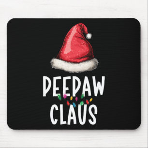 Family Bunnyaw Claus Christmas Santas Pajama Match Mouse Pad