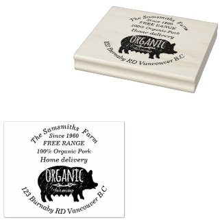 Family Business Pork Farm Since 1960 lg Rubber Stamp