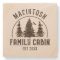 Family Cabin Rustic Trees Family Name