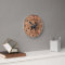 Family Cabin Rustic Wood Personalised Wall Clock