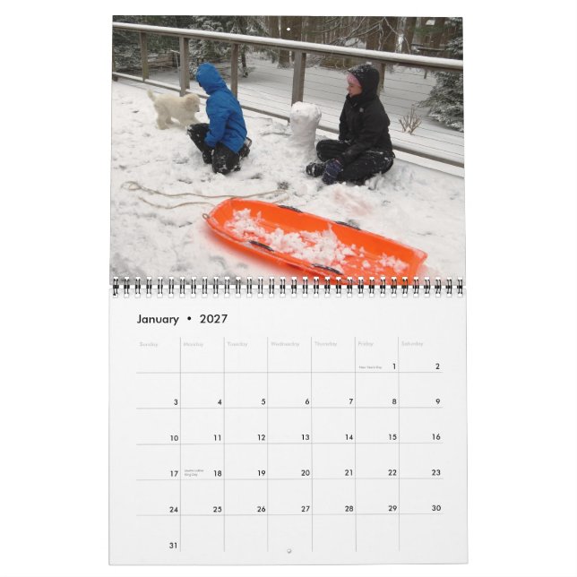 Family Calendar (Jan 2027)