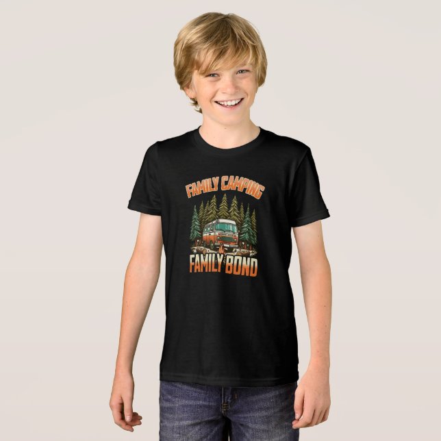 Family Camping Bond: Outdoor Fun and Adventure Tri-Blend Shirt (Front Full)