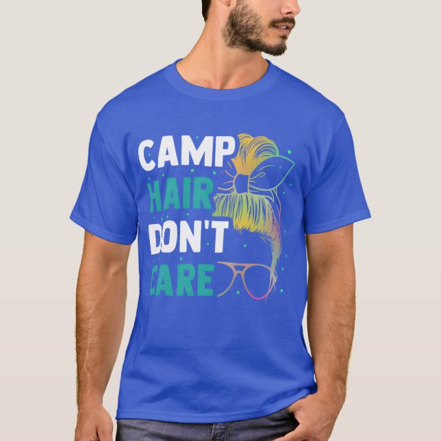 Family Camping Camp Hair Camper friend T-Shirt (Front)