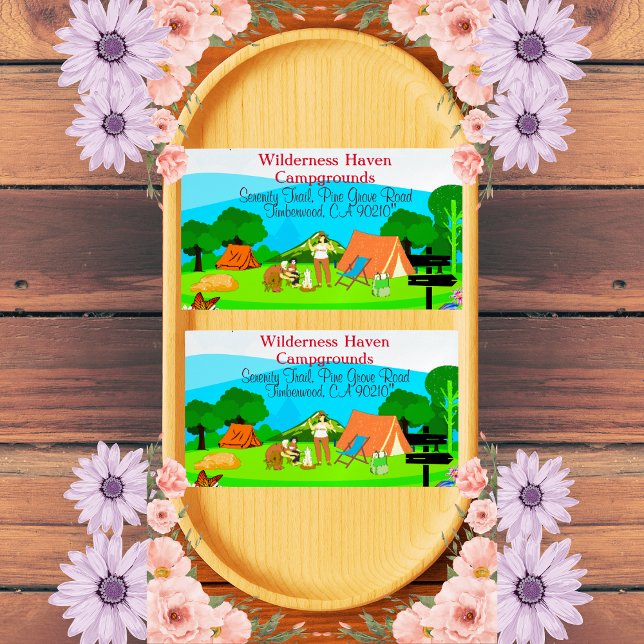 Family Camping Promotional Card Nature-Inspired (Creator Uploaded)