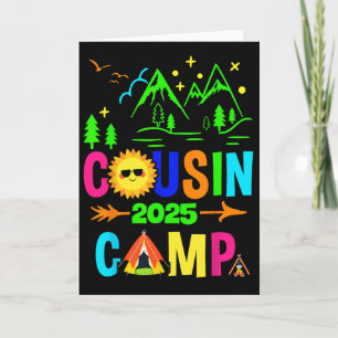 Family Camping Summer Vacation Crew Cousin Camp 20 Card