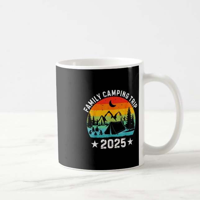 Family Camping Trip 2025 Matching Crew Summer Vaca Coffee Mug (Right)