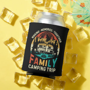 Family Camping Trip Making Memories Together Can Cooler