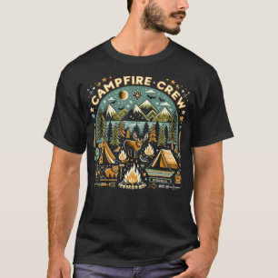 Family Camping Trips Campfire T-Shirt