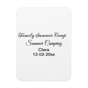 Family camping vacation custom add name dateSummer Magnet