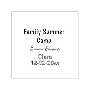 Family camping vacation custom add name dateSummer Self-inking Stamp