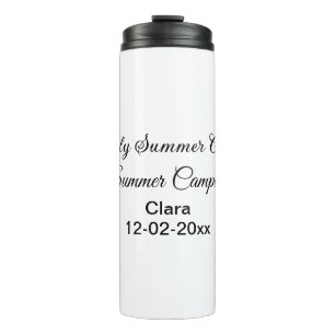 Family camping vacation custom add name dateSummer Thermal Tumbler
