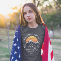 Family Camping Vacation Custom Matching Camp