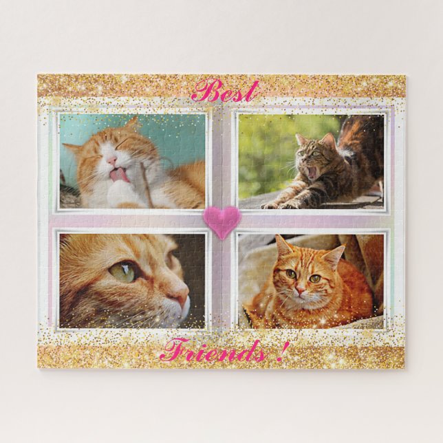 Family Cats Popular Gift Jigsaw Puzzle (Horizontal)