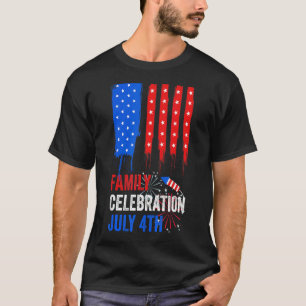 Family Celebration July 4th 2022 Us Flag Men Wome T-Shirt
