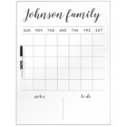 family chores wall calendar planner to do custom