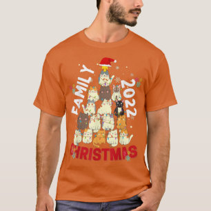 Family Christmas 2022 Matching s Squad Cat Funny T T-Shirt