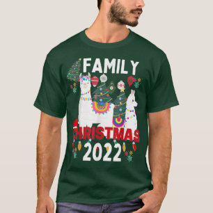 Family Christmas 2022 Matching s Squad Llama Love T-Shirt
