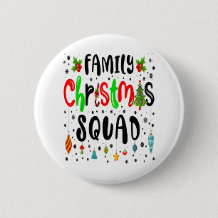 Family Christmas 2022 Matching Santa Hat Lights Xm 6 Cm Round Badge