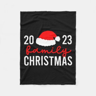 Family Christmas 2023 Matching Family Pyjamas Pjs  Fleece Blanket
