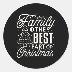 Family Christmas 2023 Matching Funny Xmas Crew Squ Classic Round Sticker