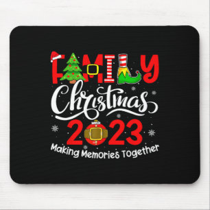 Family Christmas 2023 Matching Outfits Team Santa  Mouse Pad