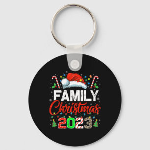 Family Christmas 2023 Matching Squad Santa Elf Fun Key Ring