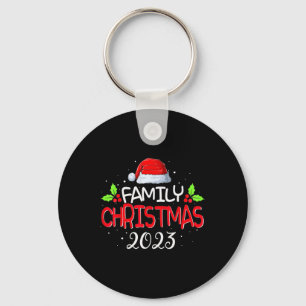 Family Christmas 2023 Matching Squad Santa Elf Fun Key Ring